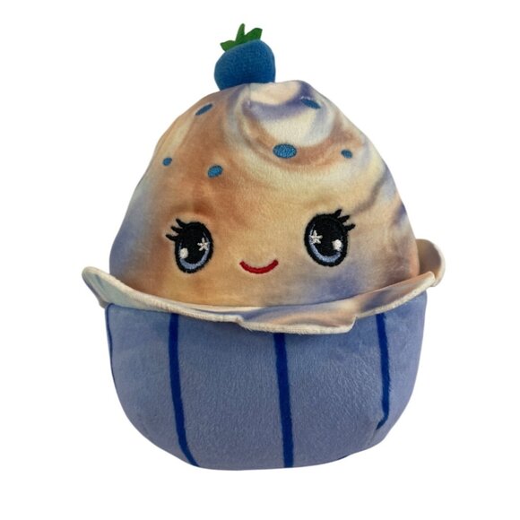 Squishmallow Blueberry Muffin 6in Cupcake Plush Toy Stuffed Animal - Picture 1 of 7